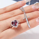 Pulsera + Anillo Espada Corazon